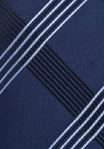 Cravate bleu marine losange