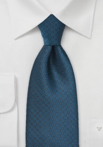 Cravate à pois bleu-vert