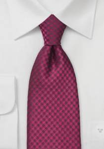 Cravate bureau losange rouge