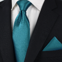 Cravate et foulard de cavalier en set - pétrole