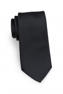 Boîte cadeau à pois noir d'encre avec cravate,