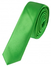 Cravate extra-fine pour hommes verte