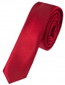 Cravate extra-fine rouge bordeaux