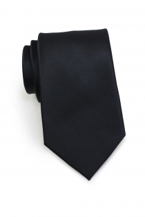Set cravate foulard noir profond structure