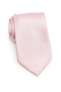 Cravate et pochette en set - rose clair