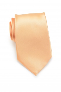 Cravate et foulard décoratif en set - abricot