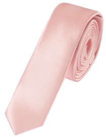 Cravate business extra-fine rose blush