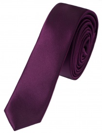 Cravate extra-étroite violette