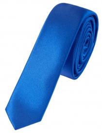 Cravate extra-étroite bleu outremer