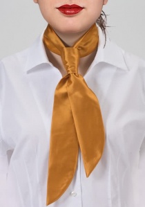 Cravate pour femme cuivre monochrome