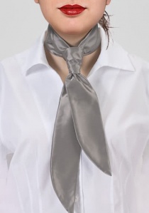 Cravate femme unie beige foncé