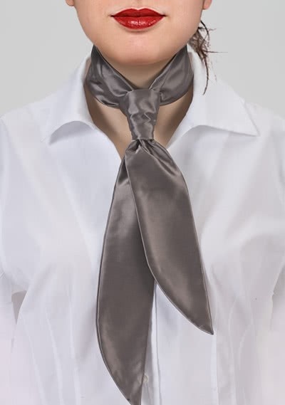 Krawatte für Damen capuccinobraun unifarben Krawatte für Damen capuccinobraun unifarben