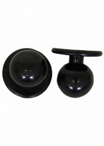 Boutons à bille en paquet de 12 (noir)