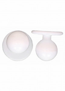 Boutons boule en paquet de 12 (blanc)