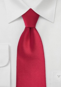 Cravate rouge flamboyant unie