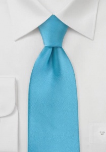 Cravate unie bleu menthe