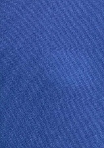 Cravate unie bleu cobalt éclat