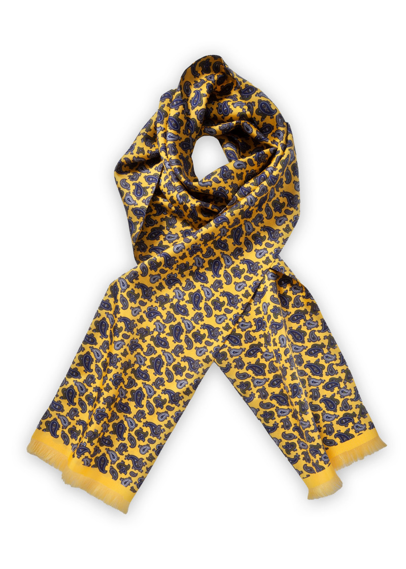 Cravate Lavallière Baghera En Soie Vintage - Foulard Multicolore Pour Homme, Occasion
