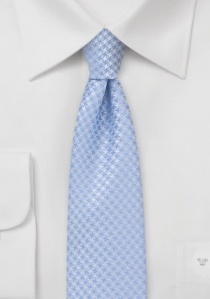 Cravate étroite bleu ciel losange