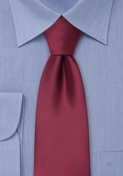 Cravate bordeaux unie