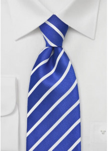 Herrenkrawatte Business-Streifendesign blau