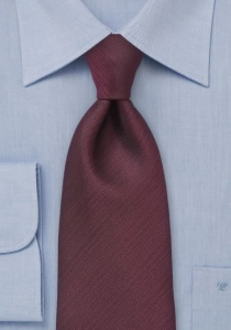 Cravate rouge sombre unie