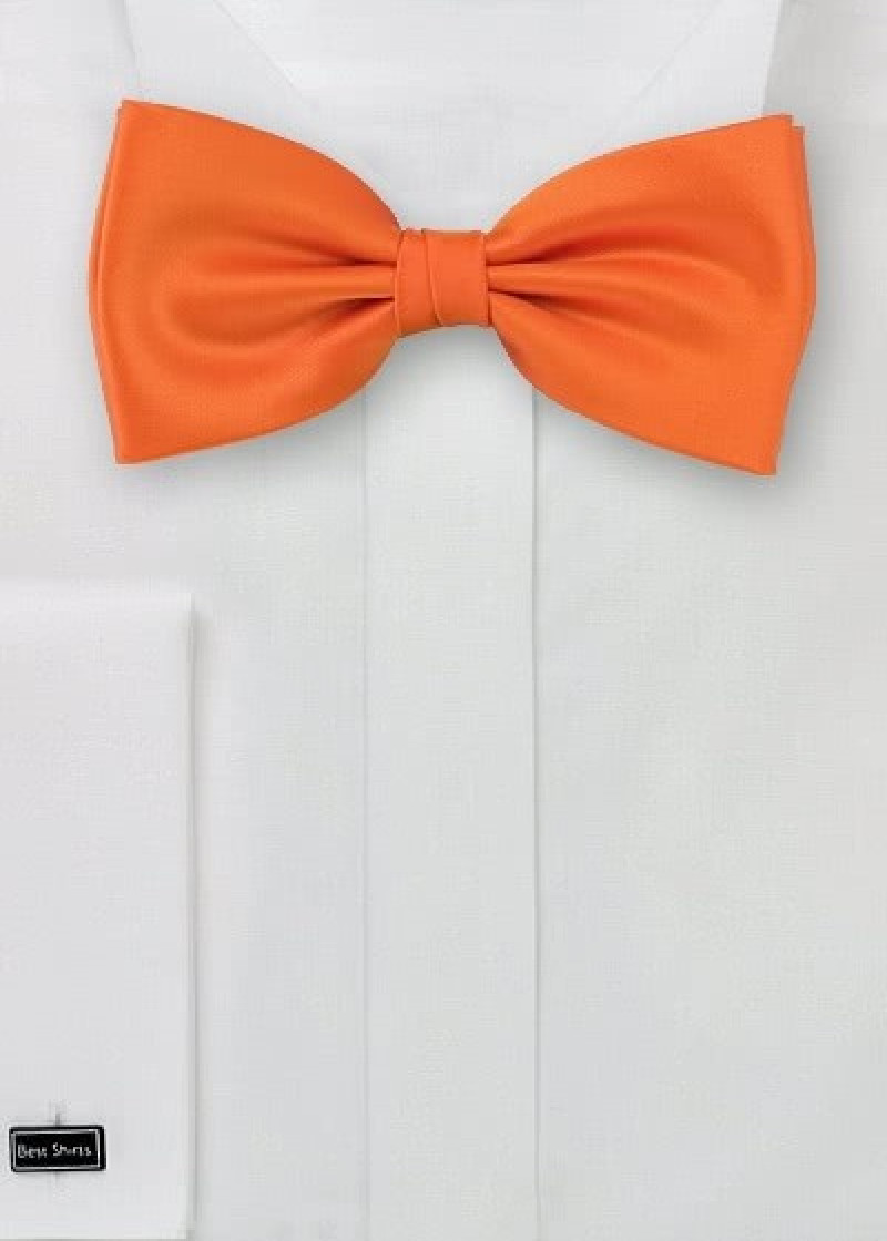 Noeud papillon enfant polyfibre italienne orange