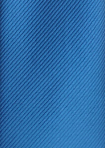 Cravate étroite unie bleue