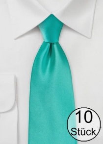 Cravate à la mode aqua microfibre - dix pièces