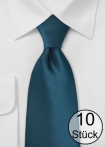 Cravate remarquable bleu-vert poly-fibre - dix