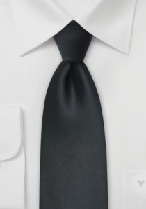 Cravate unicolore noire