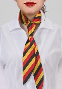 Cravate femme Allemagne rouge noir jaune