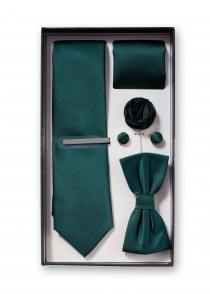 Coffret cadeau vert sapin avec cravate homme,