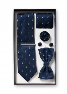 Set complet "pingouin" avec cravate et noeud en