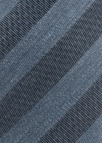 Cravate d'affaires rayures bleues gris foncé