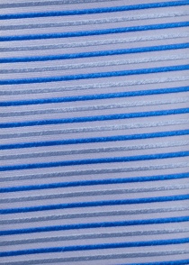 Cravate extra-longue rayure horizontale bleue