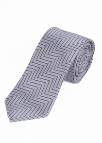 Cravate XXL gris clair à motif structuré