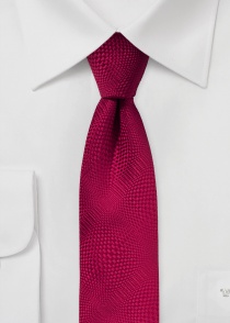 Cravate homme motif structuré rouge