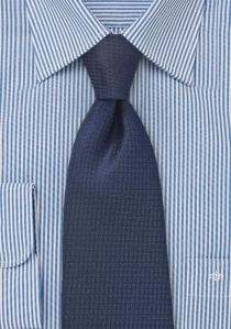 Cravate bleu marine fin quadrillage