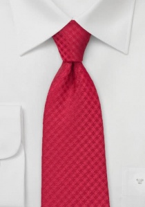 Cravate losange rouge coquelicot