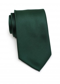 Cravate unie vert foncé