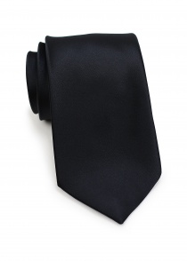 Cravate noire unie