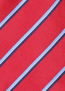 Cravate à rayures rouge moyen