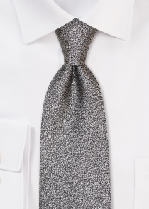 Cravate gris argenté chiné