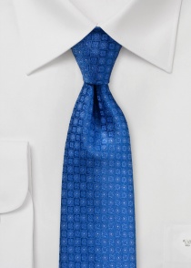Cravate ornementale bleue