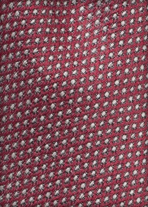 Cravate soie laine bordeaux