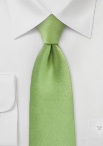 Cravate enfant vert unie