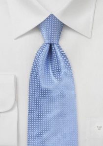Cravate clip bleu ciel imprimé géométrique