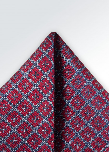 Ceinture Obi - Rouge géométrique