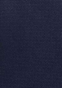 Cravate bleu foncé finement structurée